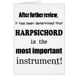 Cembalo, das wichtigste Instrument