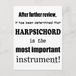 Cembalo, das wichtigste Instrument Postkarte