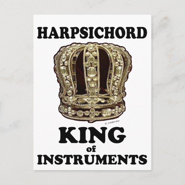 Cembalo King of Instruments Postkarte (Vorderseite)