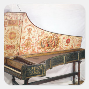 Cembalo Quadratischer Aufkleber