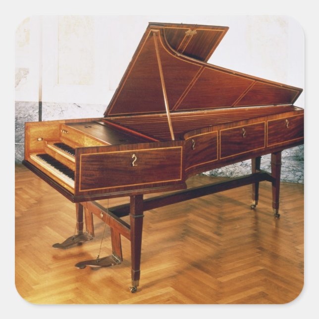 Cembalo von Franz Joseph Haydn Quadratischer Aufkleber (Vorderseite)