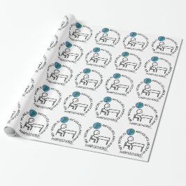 Cembalo - Weltaufstände rund Geschenkpapier
