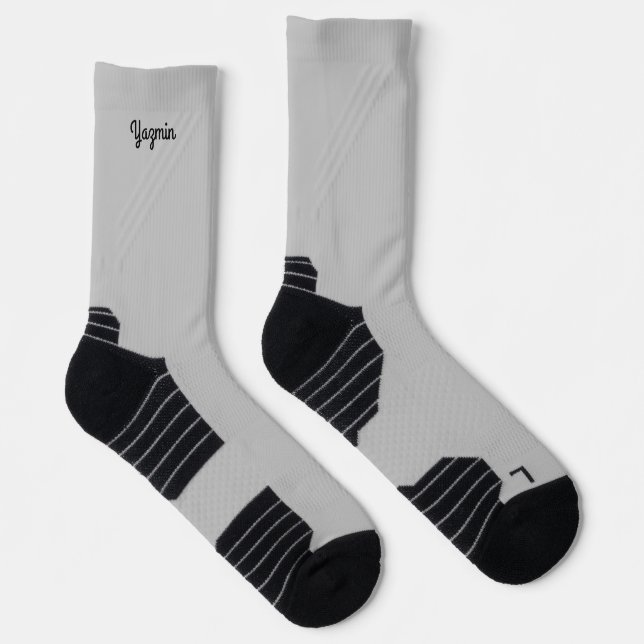 Cement Graue Bezeichnung Athletic Socken (Rechts)