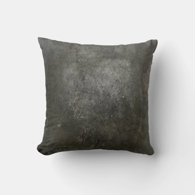 Cement Grunge Dark Gritty Kissen (Vorderseite)