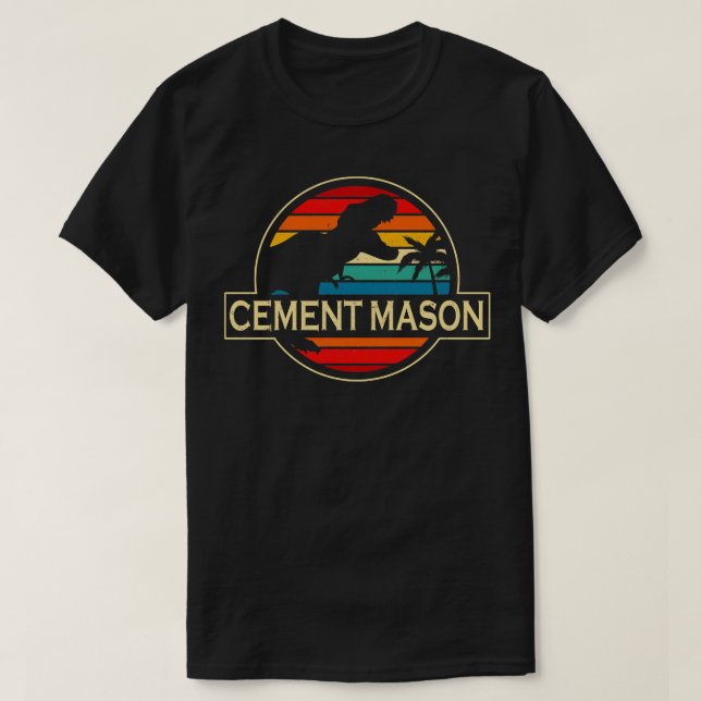 Cement Mason Dinosaur T-Shirt (Design vorne)