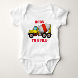 Cement Mixer Baby Jersey Bodysuit Strampler