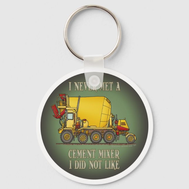 Cement Mixer LKW-Operator-Quote Schlüsselkette Schlüsselanhänger (Vorderseite)