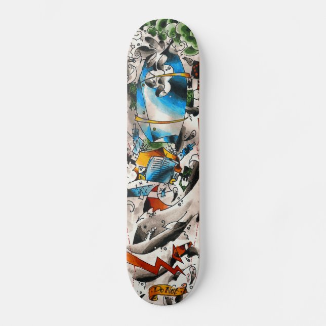 cementboard_oldschool skateboard (Vorderseite)