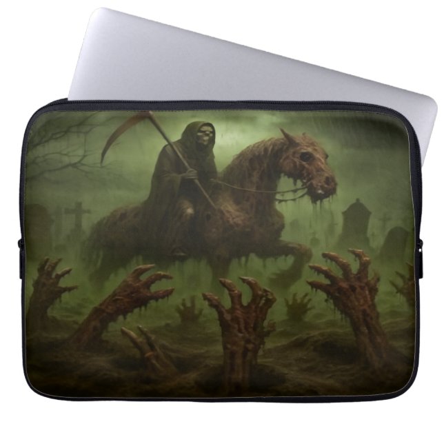 Cemetery Grim Laptop Sleeve (Vorderseite)