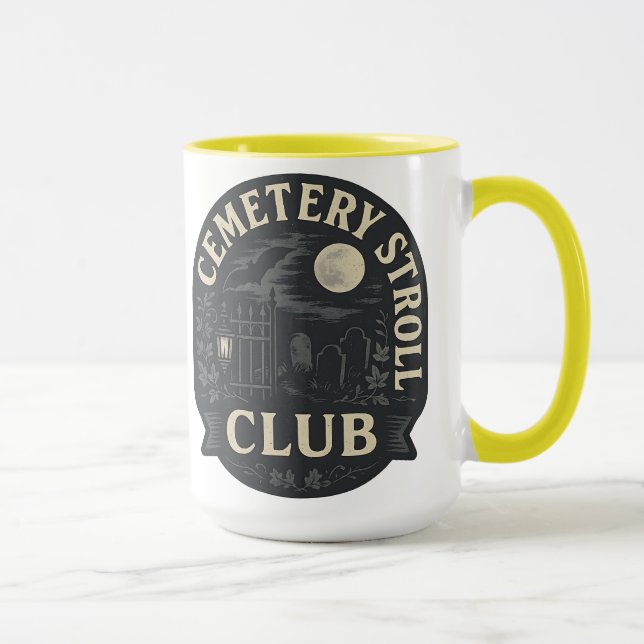 Cemetery Stroll Club | Halloween  Tasse (Rechts)