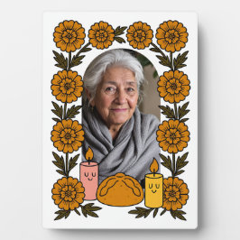 Cempasúchil Ofrenda Altar Día de Muertos Fotoplatte