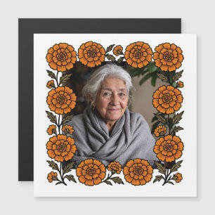 Cempasúchil Ofrenda Altar Día de Muertos Magnetkarte
