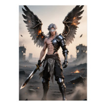 Cendres de grâce - Poster du Guerrier Angel Fallen
