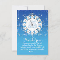 Cendrillon Presque Minuit Argent & Bleu Merci