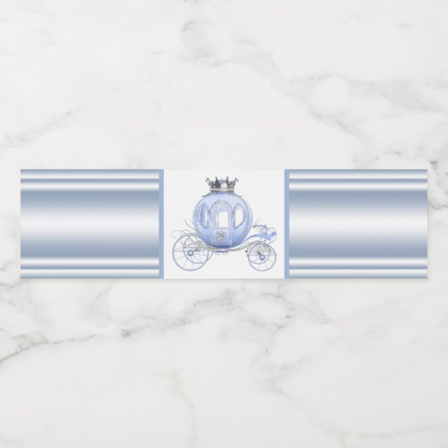 Cendrillon Princess Étiquettes de bouteille d'eau (Étiquettes simples)
