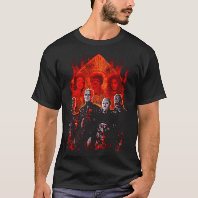 Cenobites Puzzle Box Horror Tribute Men's T - Shir T-Shirt (Vorderseite)