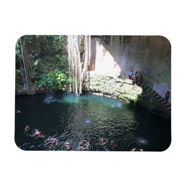 Cenote Bleu Sacré, Ik Kil, Mexique #4 Magnet photo (Horizontal)