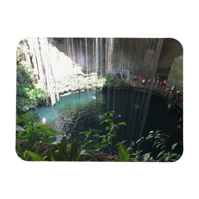 Cenote Bleu Sacré, Ik Kil, Mexique Magnet photo (Horizontal)