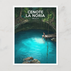 Cenote La Noria Puerto Morelos Mexico Reise Postkarte
