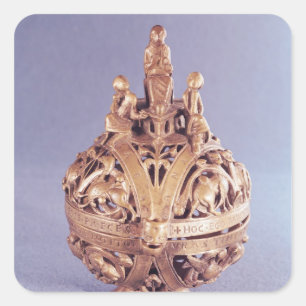 Censer wird von einem Engel überragt Quadratischer Aufkleber