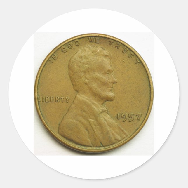 Cent Runder Aufkleber (Vorderseite)