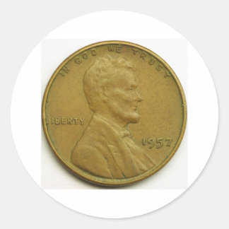 Cent Runder Aufkleber