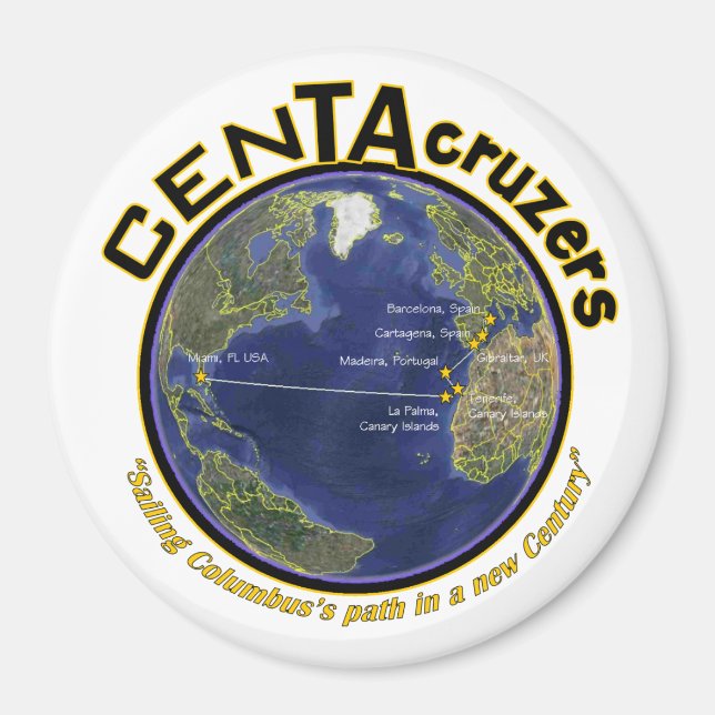CenTAcruzers Logo Door Magnet (Vorne)