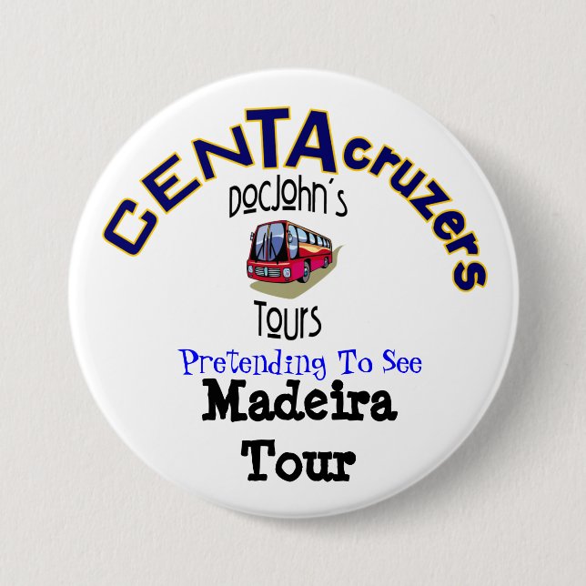 CenTAcruzers Logo-Madeira-Ausflug-Knopf Button (Vorderseite)