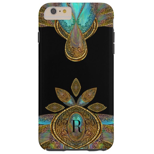 Centauri Deco  6/6s Monogramm Case-Mate iPhone Hülle (Rückseite)