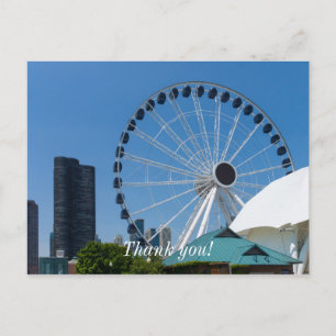 Centennial Ferris Wheel Danke, Postcard Postkarte