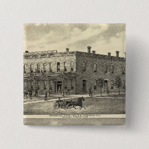 Centennial Hotel, Tecumseh und Neb, Nebraska Button