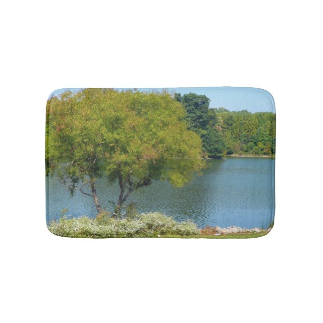 Centennial Lake in Ellicott City Maryland Badematte (Vorderseite)