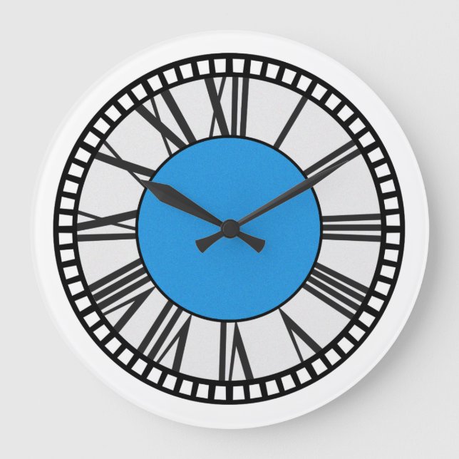 Center Church Style Wall Clock Große Wanduhr (Vorderseite)