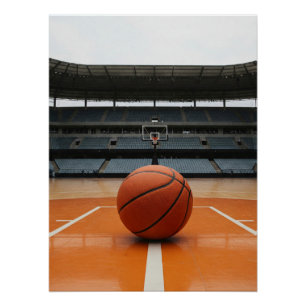 Center Court Basketball Fokus-Schuss Poster