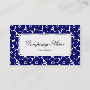 Center Étiquette v5 - Gras Fleurs - Deep Navy