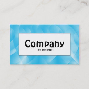 Center Label - Blaue Kurven Visitenkarte