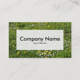 Center Label v3 - Meadow-Blume Visitenkarte