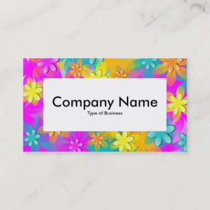 Center Label v4 - 3d-Blume Visitenkarte