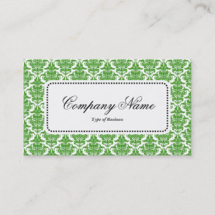 Center Label v5 - Avocado Damask Visitenkarte