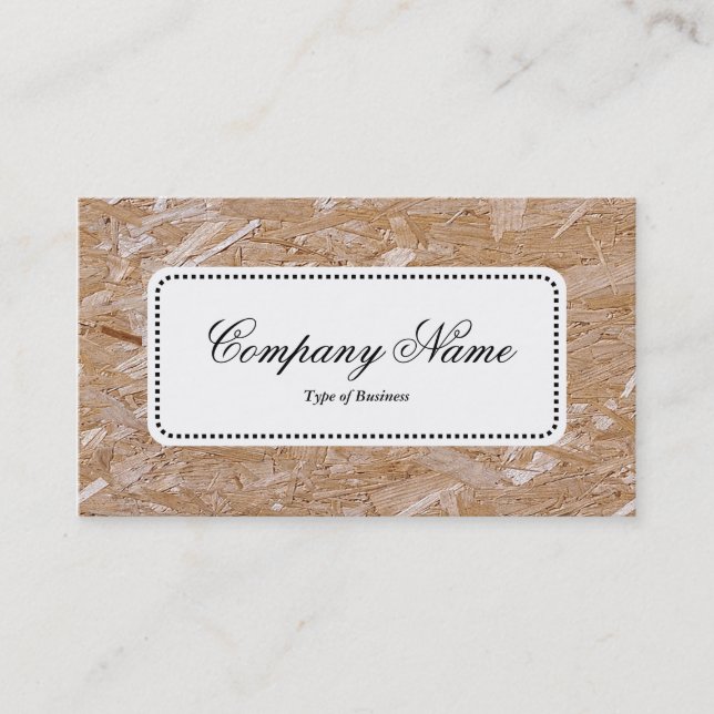 Center Label v5 - Chipboard Visitenkarte (Vorderseite)