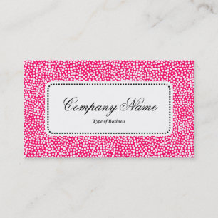 Center Label v5 - Random Spots - Neon Red Visitenkarte