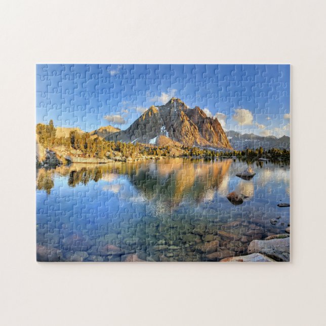Center Peak over Lower Golden Beer Lake - Sierra (Horizontal)