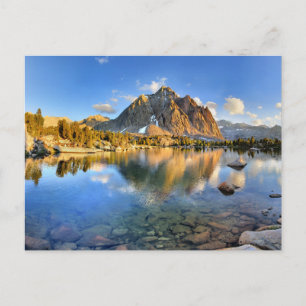 Center Peak over Lower Golden Beer Lake - Sierra Postkarte
