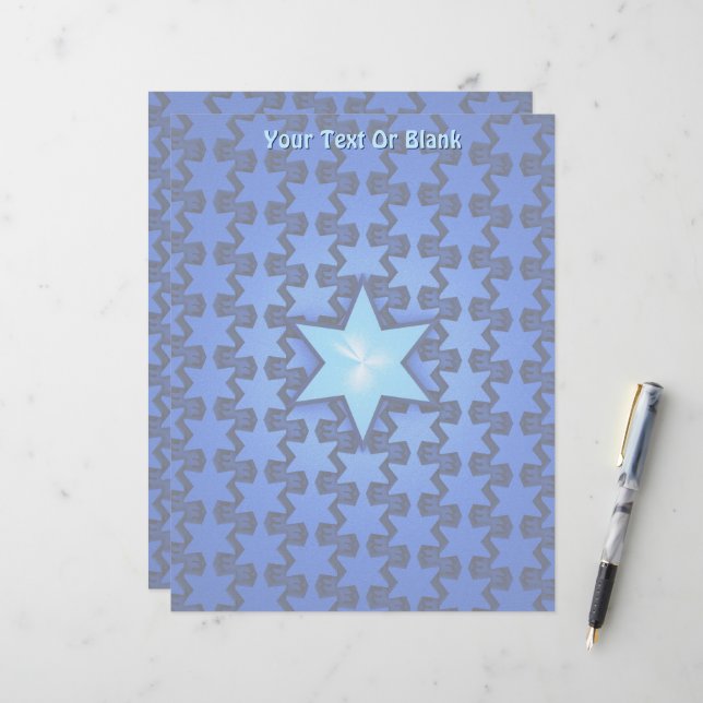 Center Star Briefbogen (Vorderseite/Rückseite Beispiel)