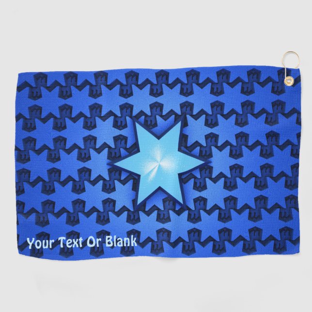 Center Star Golfhandtuch (Horizontal)