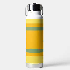 Center Stripes Horizontal Orange Yellow Green Trinkflasche