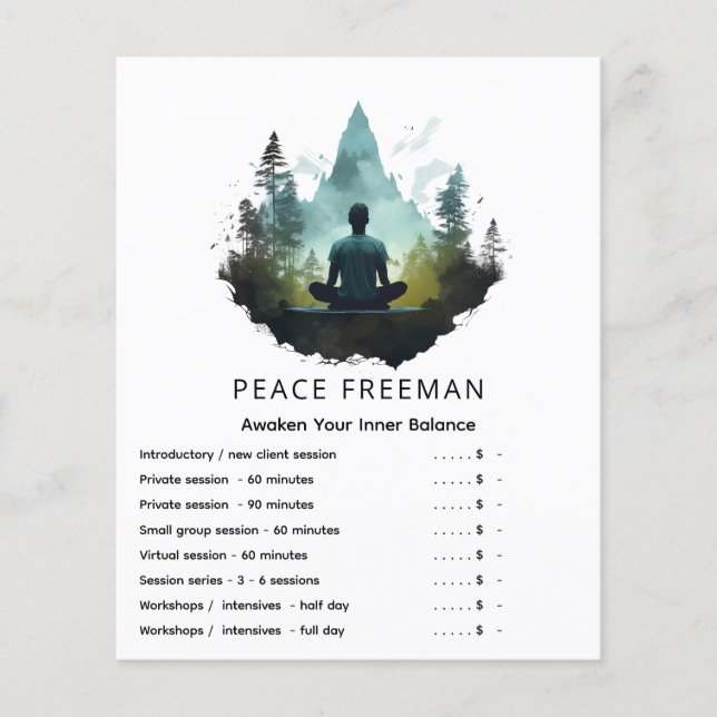 Center Within | Waldmeditation Flyer (Vorne)