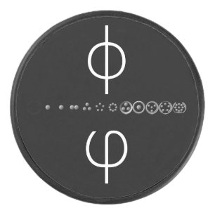 Centesimal 12Digit Fibonacci Sequence von K Yoncic Eishockey Puck