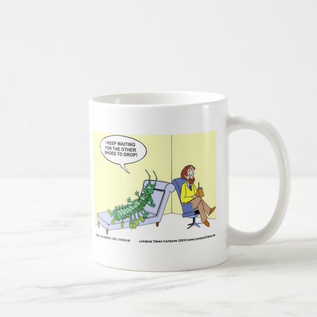 Centipede Psychiatry Funny Cartes Mugs & Cadeaux (Droite)