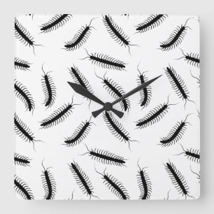 Centipedes Quadratische Wanduhr